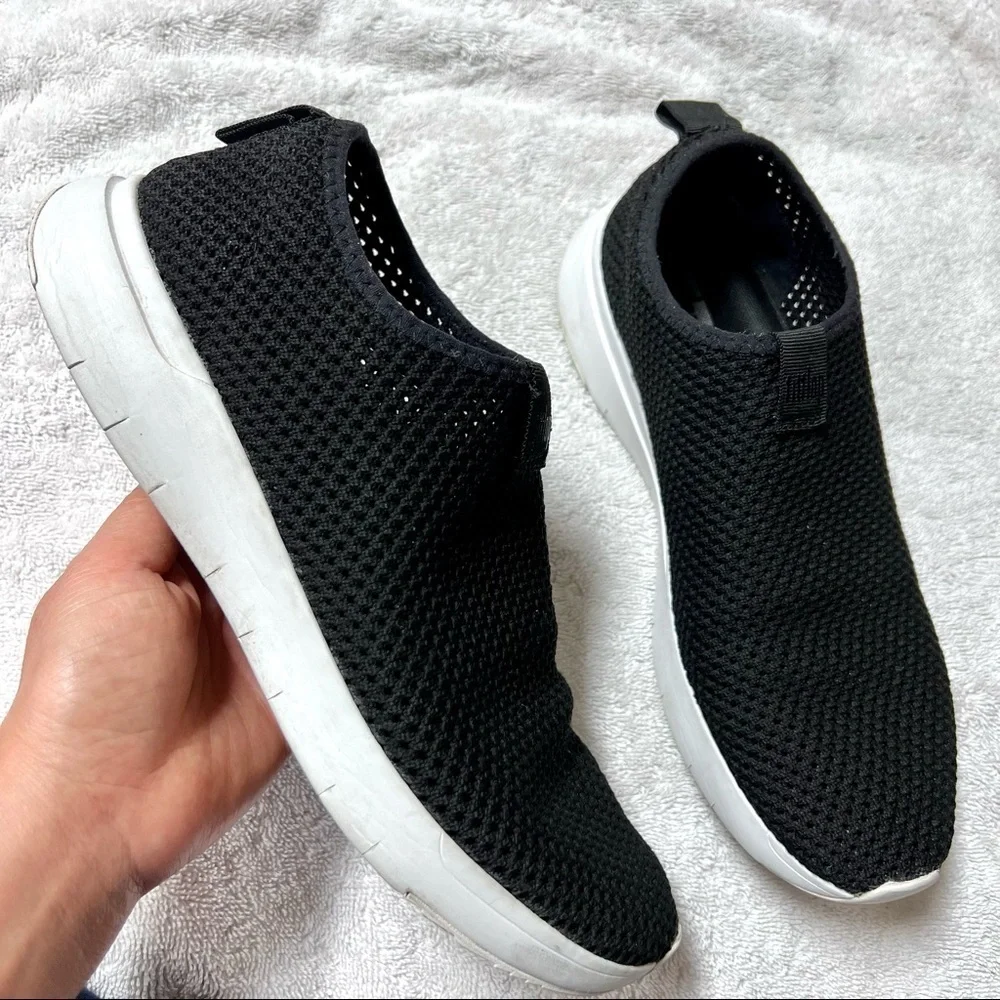FITFLOP knitted black sneakers womens size 7